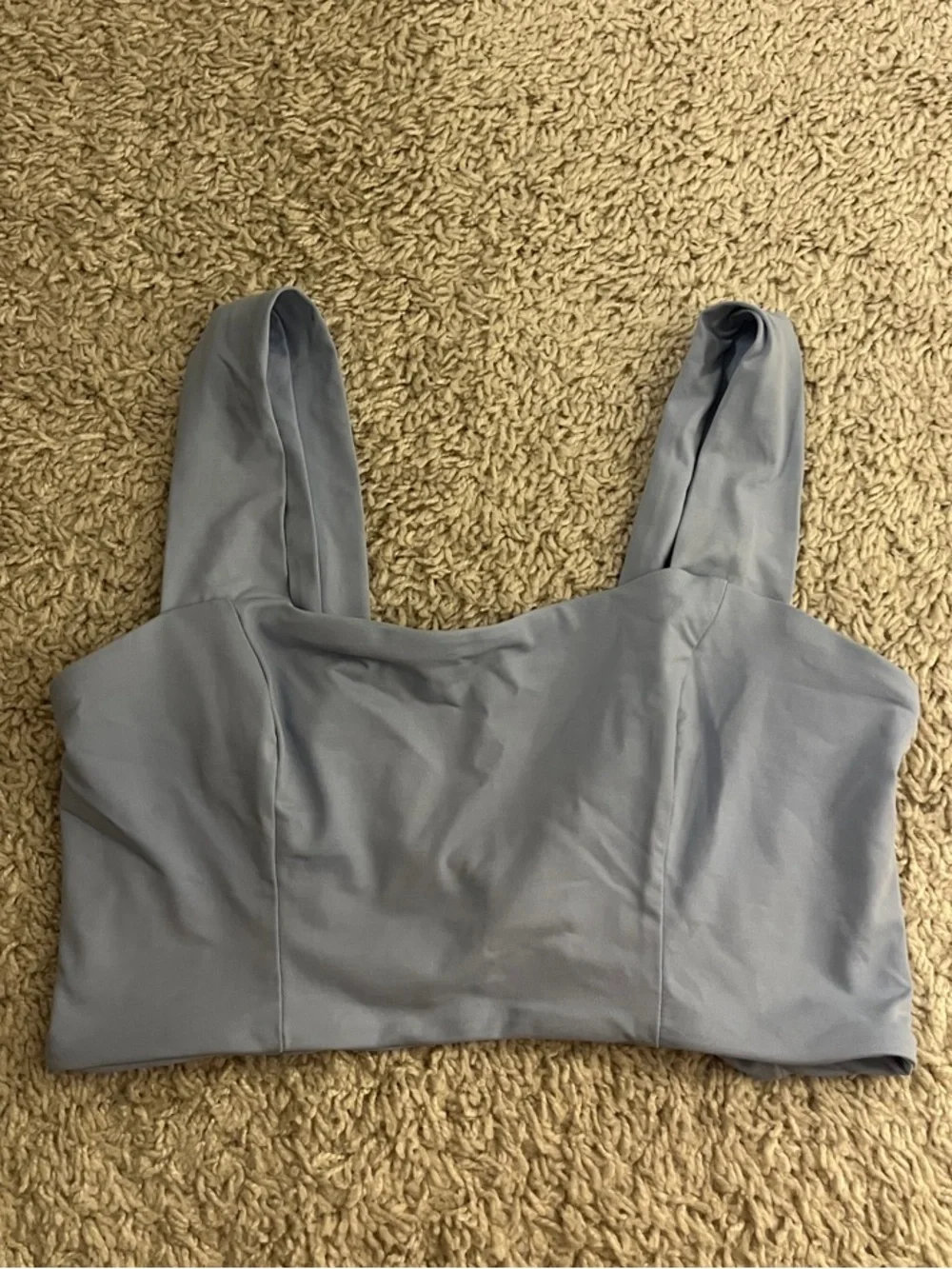 Tavik Powder Blue Square Crop Tank